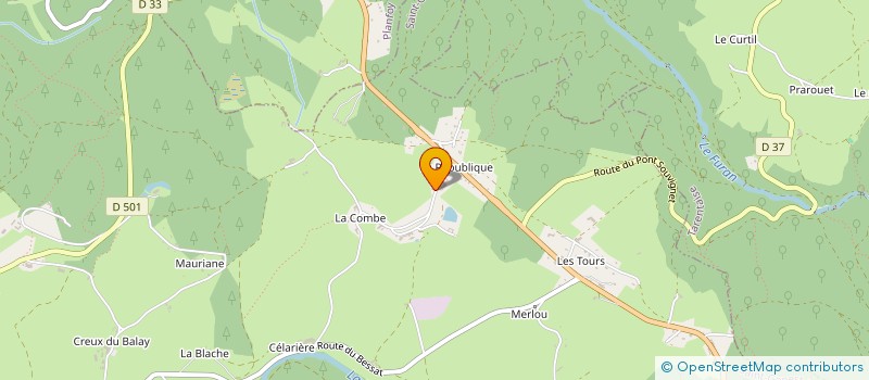 localisation de l'entreprise SCI DES 3 PINS  SAINT-GENEST-MALIFAUX