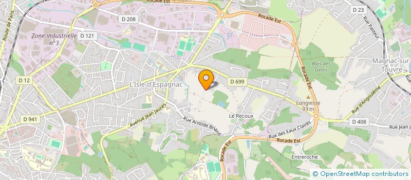 localisation de l'entreprise SCI DES 3 RIVIERES  L'ISLE-D'ESPAGNAC