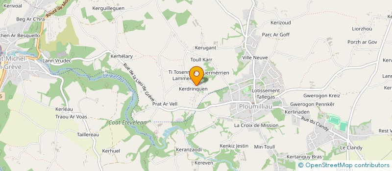 localisation de l'entreprise SCI DES 3 RIVIERES  PLOULEC'H