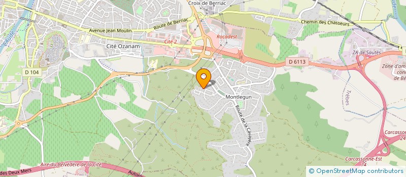 localisation de l'entreprise SCI DES 3 RIVIERES à CARCASSONNE