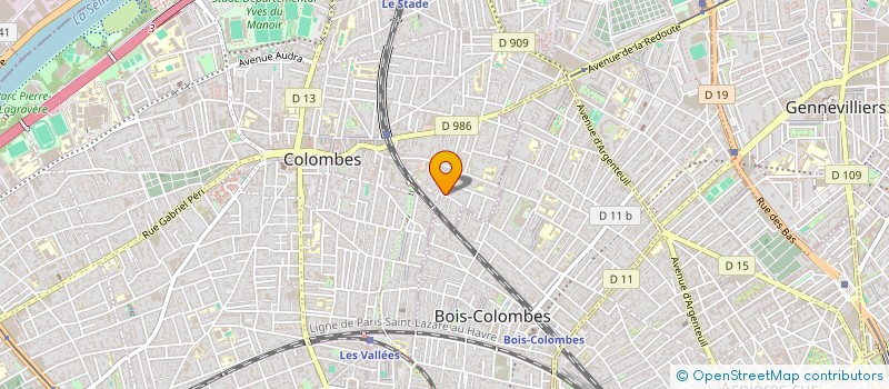 localisation de l'entreprise SCI DES 3 S à COLOMBES