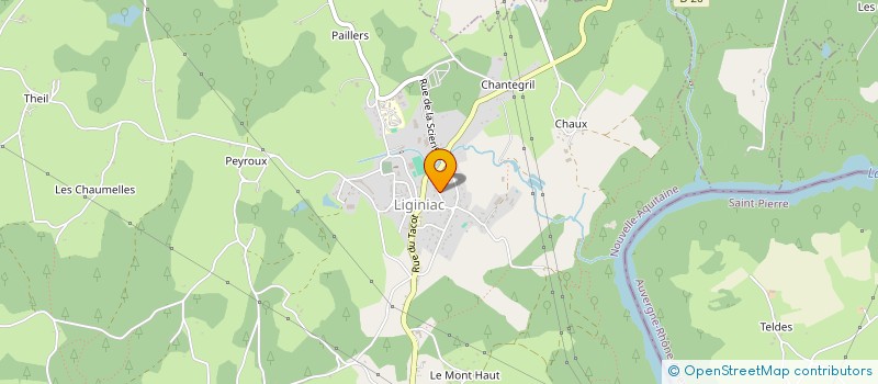 localisation de l'entreprise SCI DES 3 T  LIGINIAC