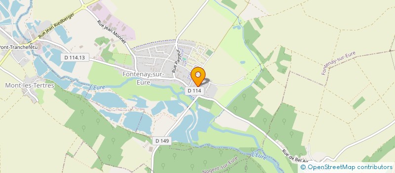 localisation de l'entreprise SCI DES 3 TOITS à FONTENAY-SUR-EURE
