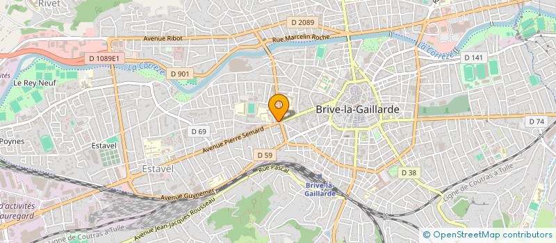 localisation de l'entreprise SCI DES 3 V  BRIVE-LA-GAILLARDE