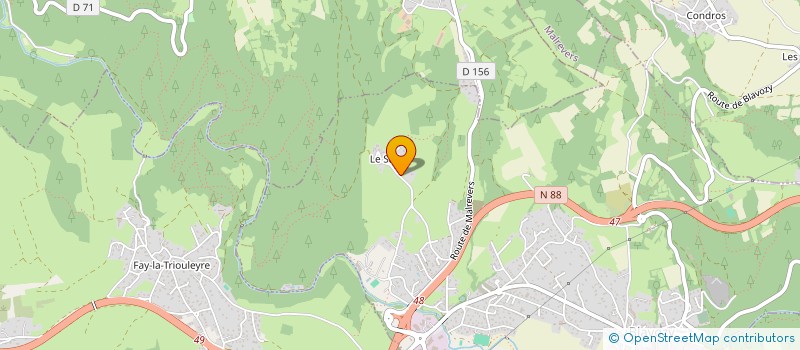 localisation de l'entreprise SCI DES 3 VALETTE  BLAVOZY