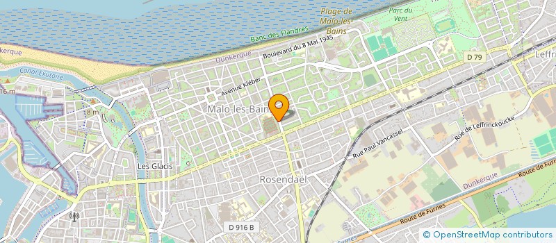 localisation de l'entreprise SCI DES 3 VILLES à DUNKERQUE