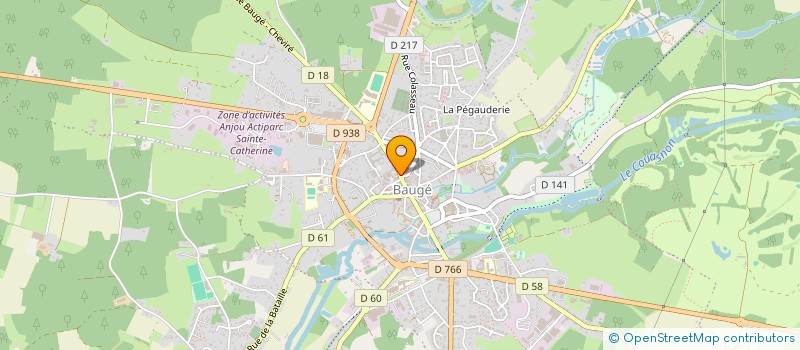 localisation de l'entreprise SCI DES 30 ET 32 RUE CLEMENCEAU  BAUGE-EN-ANJOU