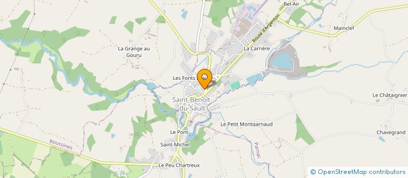 localisation de l'entreprise SCI DES 300 COUVERTS à SAINT-BENOIT-DU-SAULT