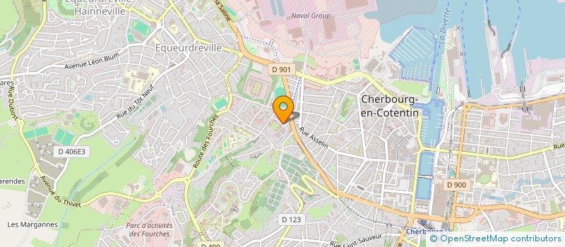 localisation de l'entreprise SCI DES 34 36 ET 38 RUE ROGER GLINEL à CHERBOURG-EN-COTENTIN