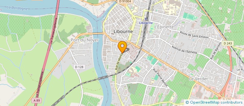 localisation de l'entreprise SCI DES 35 37 39 RUE MONTAUDON  LIBOURNE