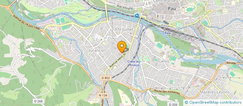 localisation de l'entreprise SCI DES 3A à JURANCON