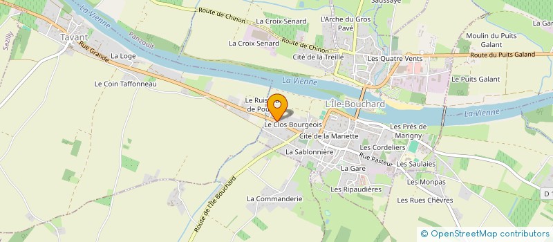 localisation de l'entreprise SCI DES 3D  L'ILE-BOUCHARD