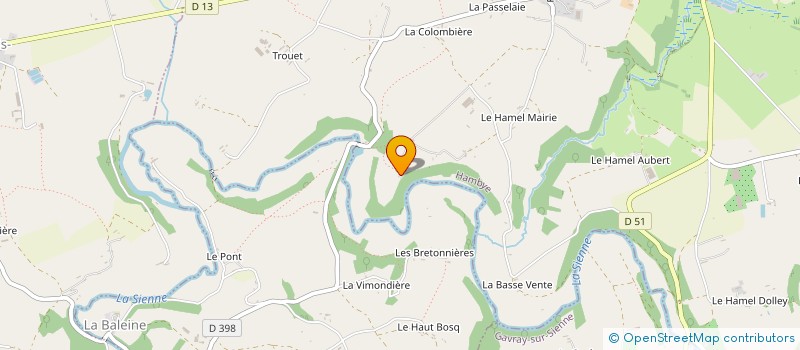 localisation de l'entreprise SCI DES 3D  HAMBYE