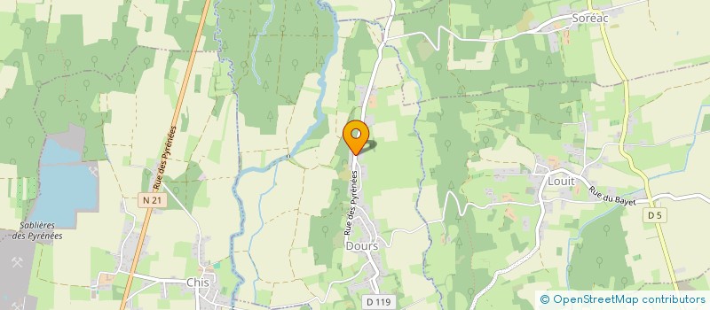 localisation de l'entreprise SCI DES 3D  DOURS