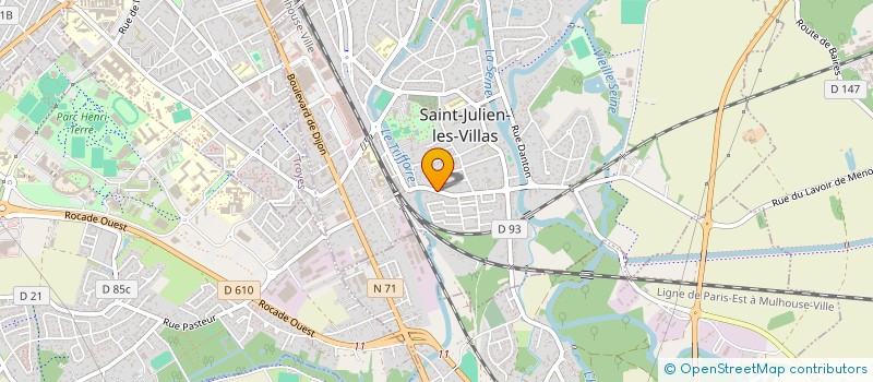 localisation de l'entreprise SCI DES 3DF  SAINT-JULIEN-LES-VILLAS