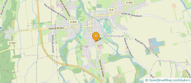 localisation de l'entreprise SCI DES 3H  MAUBOURGUET