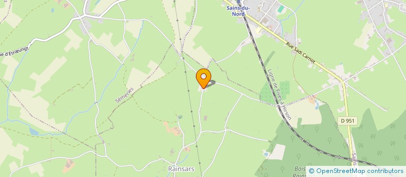 localisation de l'entreprise SCI DES 3I  RAINSARS