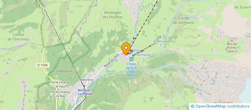 localisation de l'entreprise SCI DES 3K à CHAMONIX-MONT-BLANC