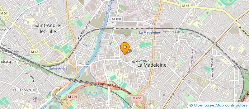 localisation de l'entreprise SCI DES 3P à LA MADELEINE