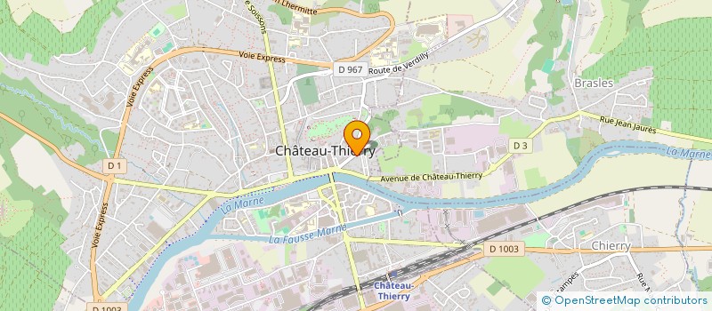 localisation de l'entreprise SCI DES 3Y à CHATEAU-THIERRY