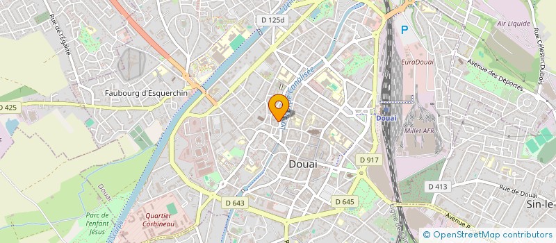 localisation de l'entreprise SCI DES 4 6 8 RUE DU PONT DES PIERRES à DOUAI