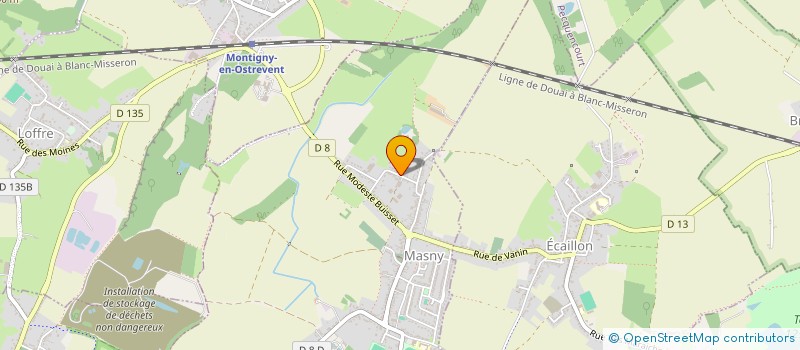 localisation de l'entreprise SCI DES 4 & 6 RUE CARPEAU  MASNY