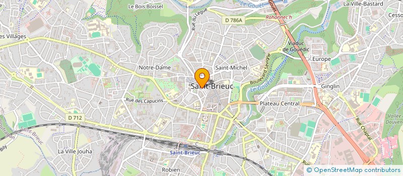 localisation de l'entreprise SCI DES 4 & 6 RUE DE LA POISSONNERIE à SAINT-BRIEUC