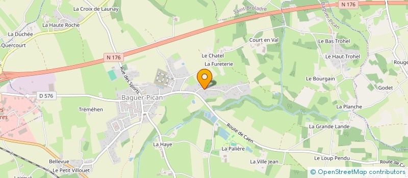 localisation de l'entreprise SCI DES 4  BAGUER-PICAN