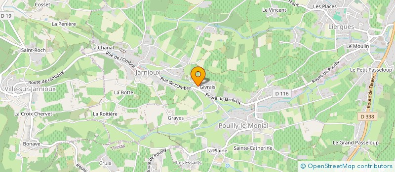 localisation de l'entreprise SCI DES 4 A à PORTE-DES-PIERRES-DOREES