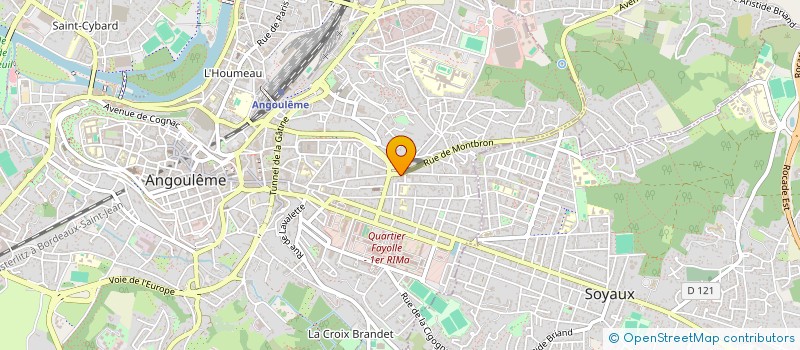 localisation de l'entreprise SCI DES 4 A. VICTOR HUGO à ANGOULEME