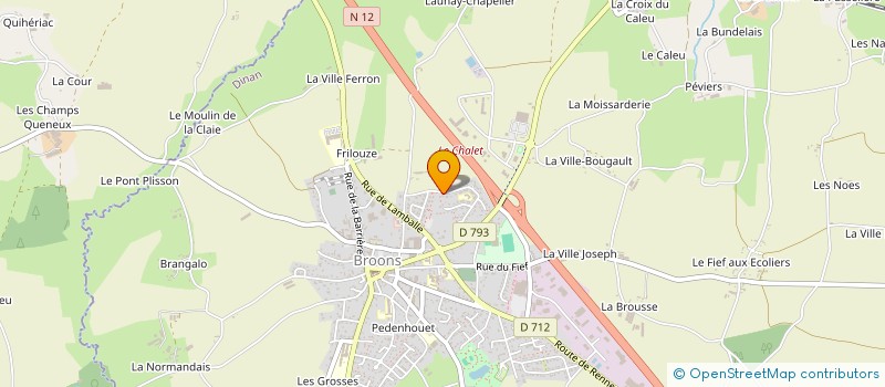 localisation de l'entreprise SCI DES 4 B  BROONS