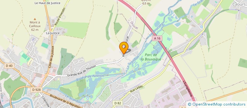 localisation de l'entreprise SCI DES 4 B  ABBEVILLE