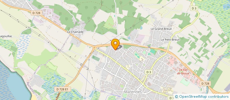 localisation de l'entreprise SCI DES 4 BAIES  MARENNES-HIERS-BROUAGE