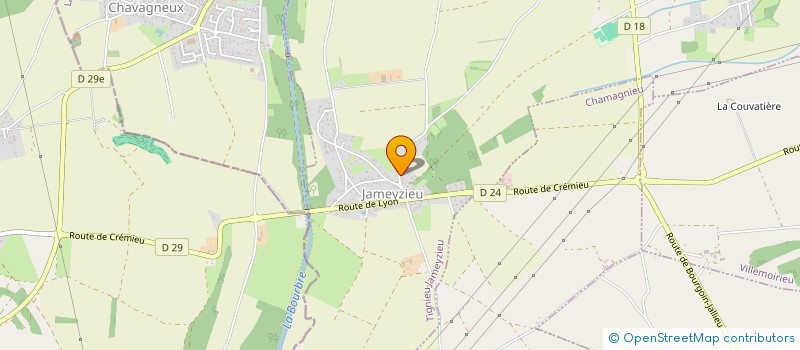 localisation de l'entreprise SCI DES 4 CARRE  TIGNIEU-JAMEYZIEU