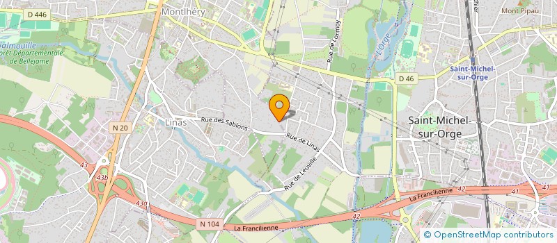 localisation de l'entreprise SCI DES 4 CHATAIGNIERS  MONTLHERY