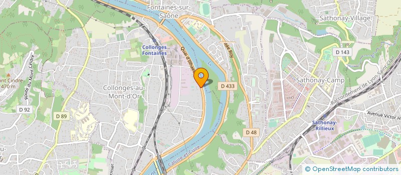 localisation de l'entreprise SCI DES 4 CHEMINS  COLLONGES-AU-MONT-D'OR