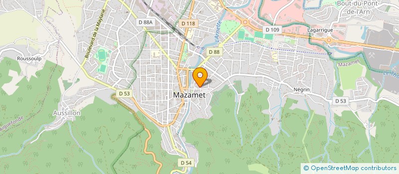 localisation de l'entreprise SCI DES 4 CHEMINS à MAZAMET