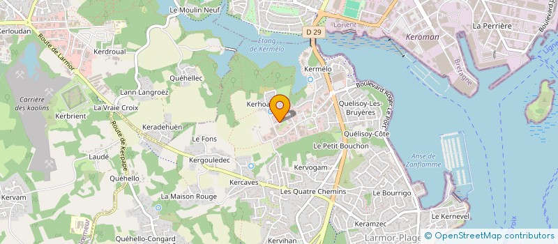 localisation de l'entreprise SCI DES 4 CHEMINS  LARMOR-PLAGE