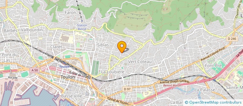 localisation de l'entreprise SCI DES 4 CHEMINS  TOULON