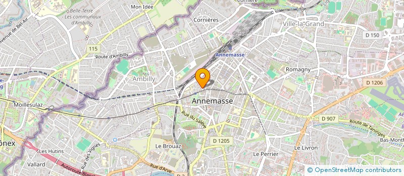 localisation de l'entreprise SCI DES 4 COMMERCES à ANNEMASSE