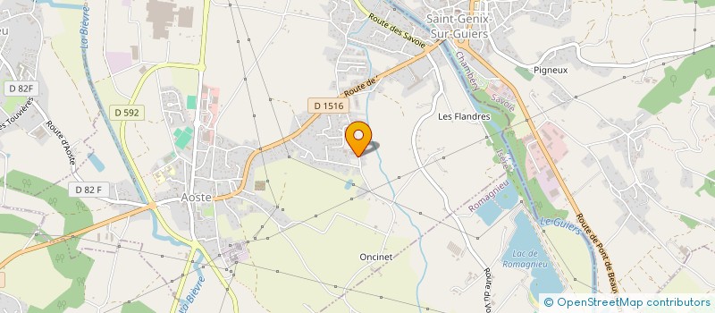 localisation de l'entreprise SCI DES 4 D  AOSTE