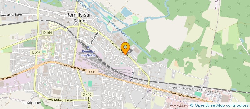 localisation de l'entreprise SCI DES 4 ET 6 RUE DE LA CHAUMIERE  ROMILLY-SUR-SEINE