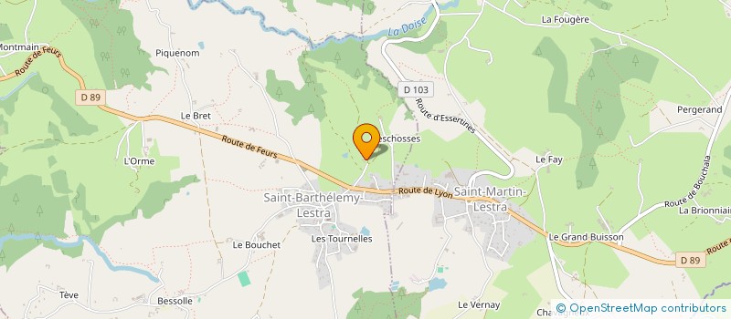 localisation de l'entreprise SCI DES 4 ETOILES  SAINT-BARTHELEMY-LESTRA