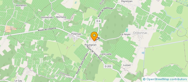 localisation de l'entreprise SCI DES 4 F  ORDONNAC