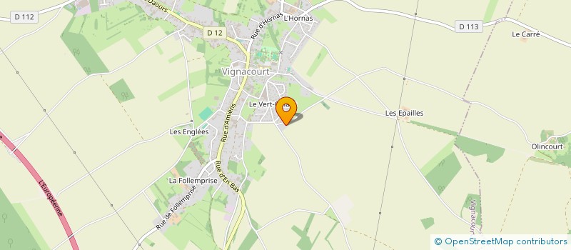 localisation de l'entreprise SCI DES 4 F  VIGNACOURT