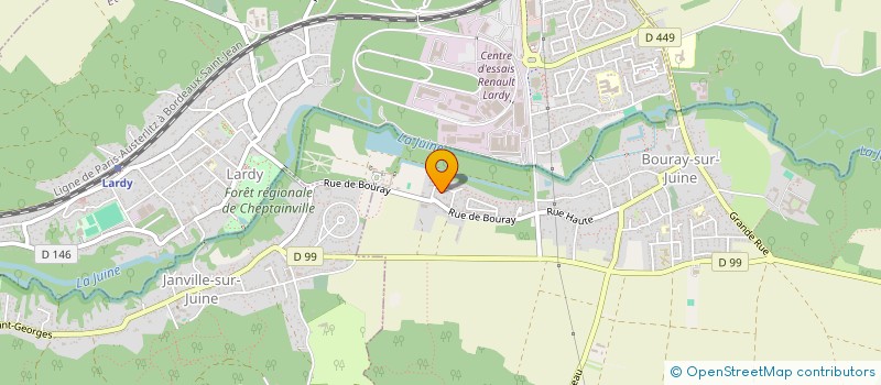 localisation de l'entreprise SCI DES 4 FONTAINES  BOURAY-SUR-JUINE