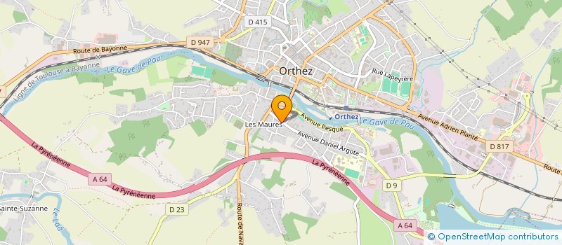 localisation de l'entreprise SCI DES 4 FR'R  ORTHEZ