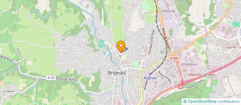 localisation de l'entreprise SCI DES 4 G  BRIGNAIS