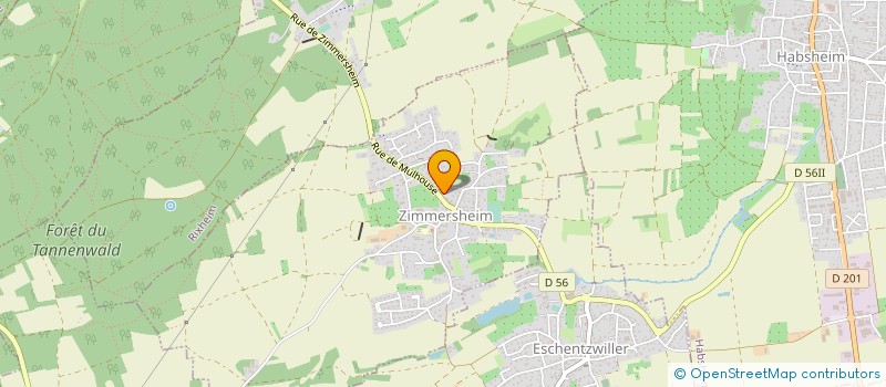 localisation de l'entreprise SCI DES 4 GRAINS  ZIMMERSHEIM