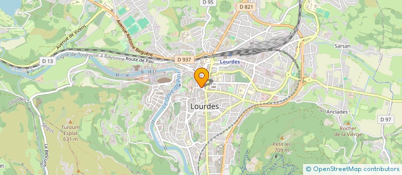 localisation de l'entreprise SCI DES 4 INFIS  LOURDES